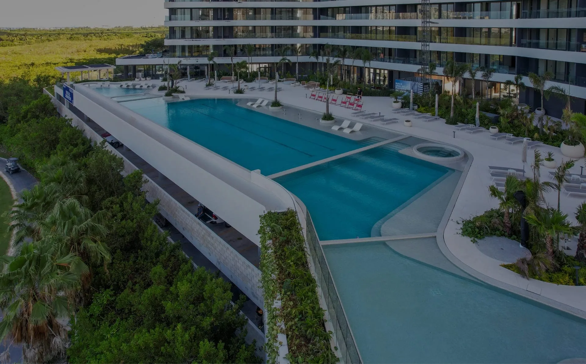Woha_Departamentos en venta en Puerto Cancún_Alberca