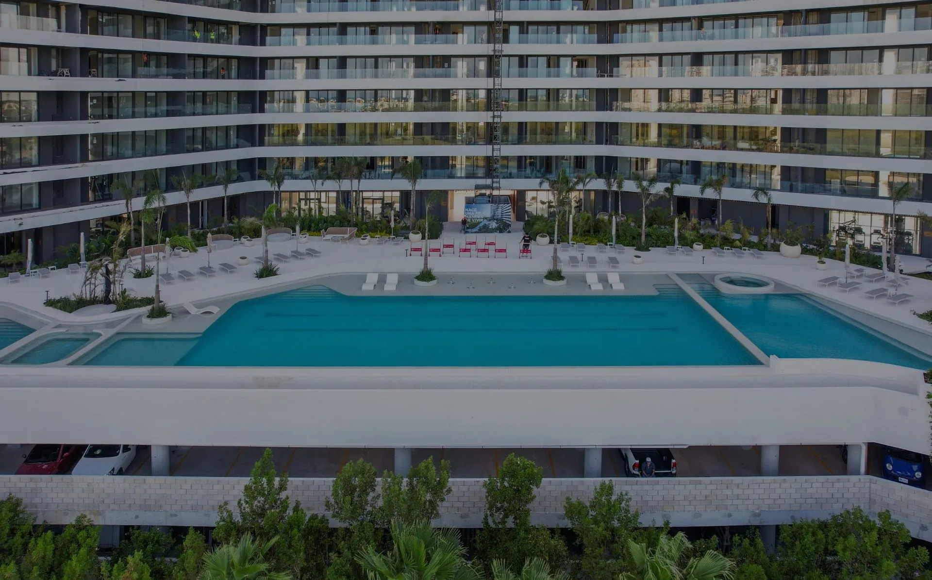 Woha_Departamentos en venta en Puerto Cancún_Alberca