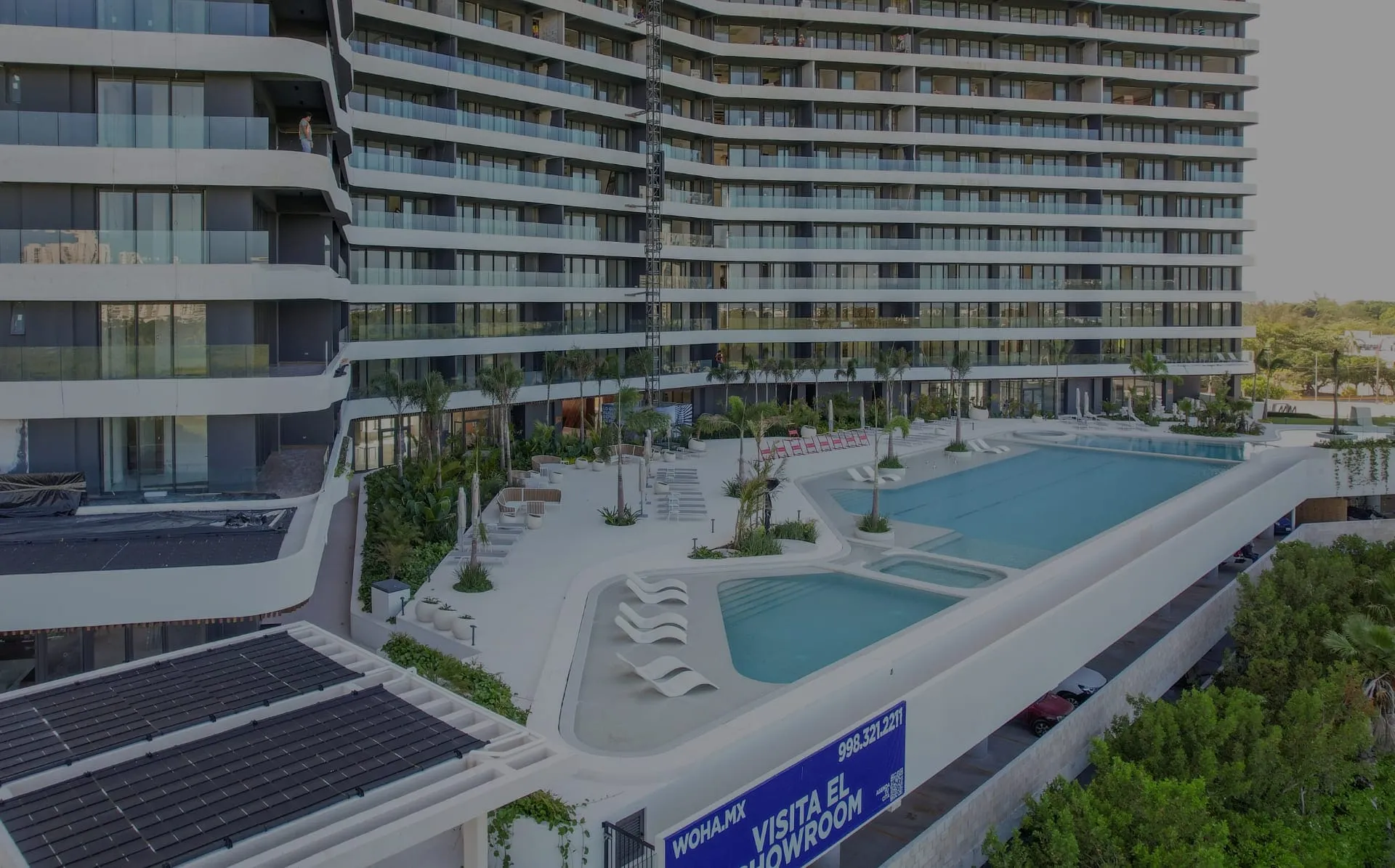 Woha_Departamentos en venta en Puerto Cancún_Alberca