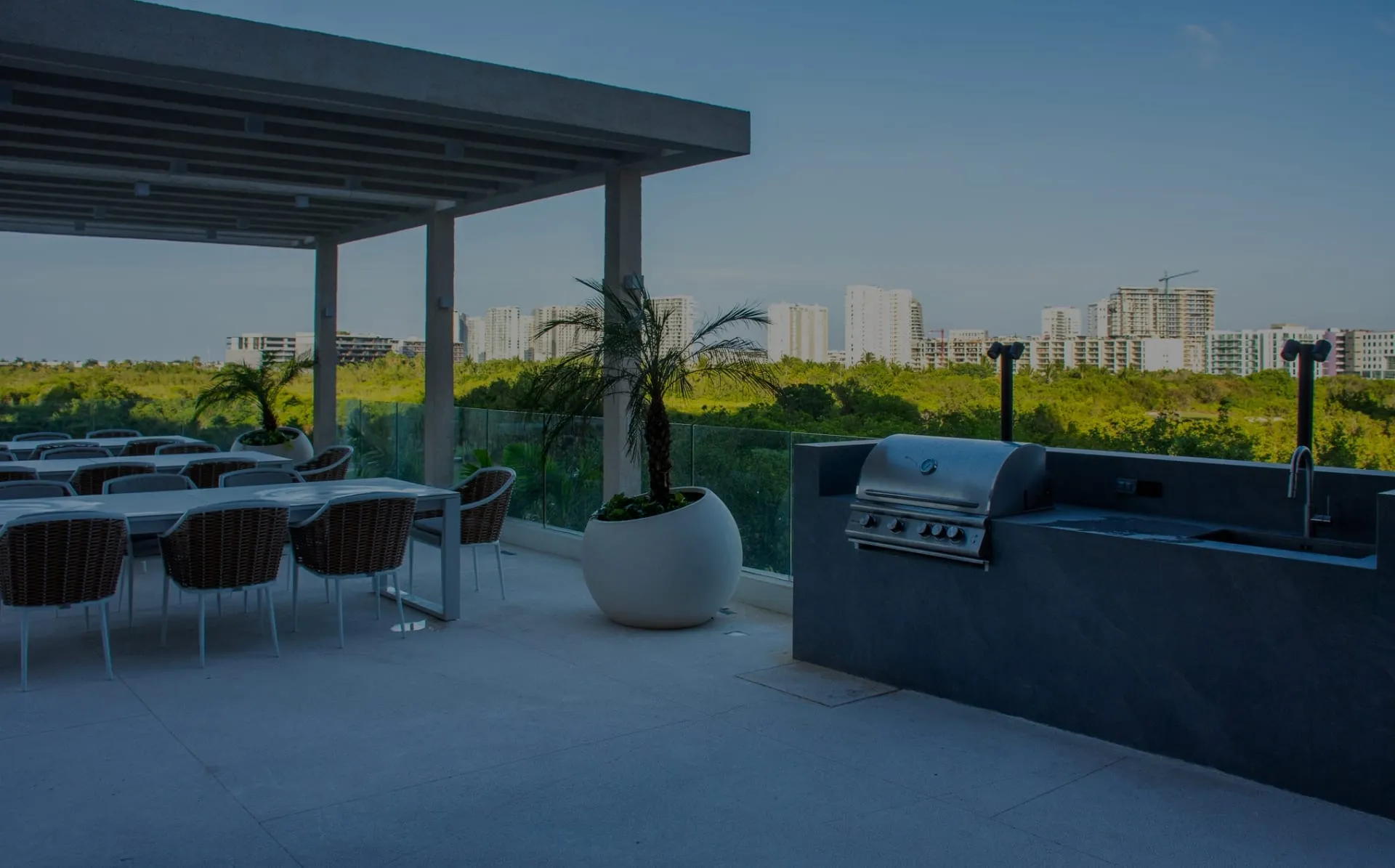 Woha_Departamentos en venta en Puerto Cancún_Asadores