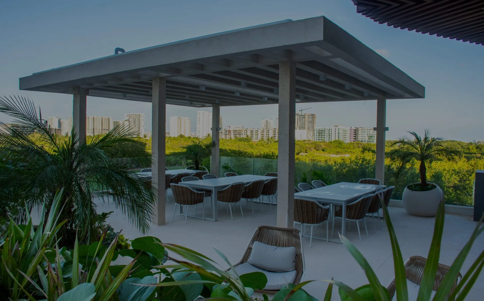 Woha_Departamentos en venta en Puerto Cancún_Outdoor lounge
